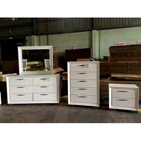 White Winter : Trọn Bộ Tủ Trang Điểm Trắng + Gương